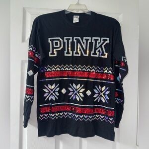Limited Edition VS Pink Sequin Holiday Shirt!